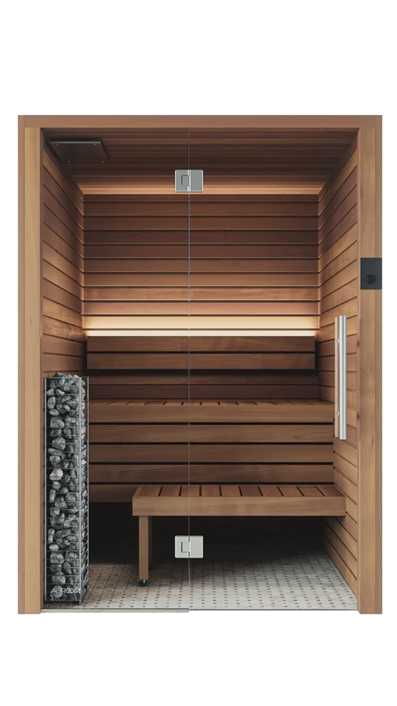 Auroom Cala Traditional Sauna - Glass