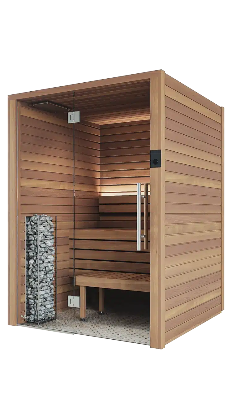 Auroom Cala Glass Mini Sauna (Thermo-Aspen)