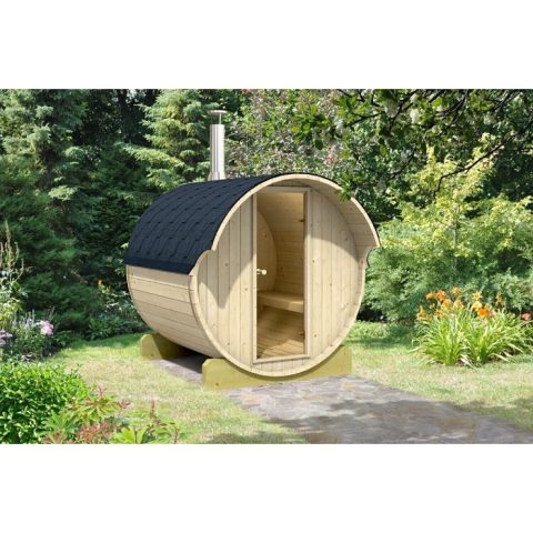 Inmedias Barrel Sauna 250 - 4 Person 2.05m x 2.5m
